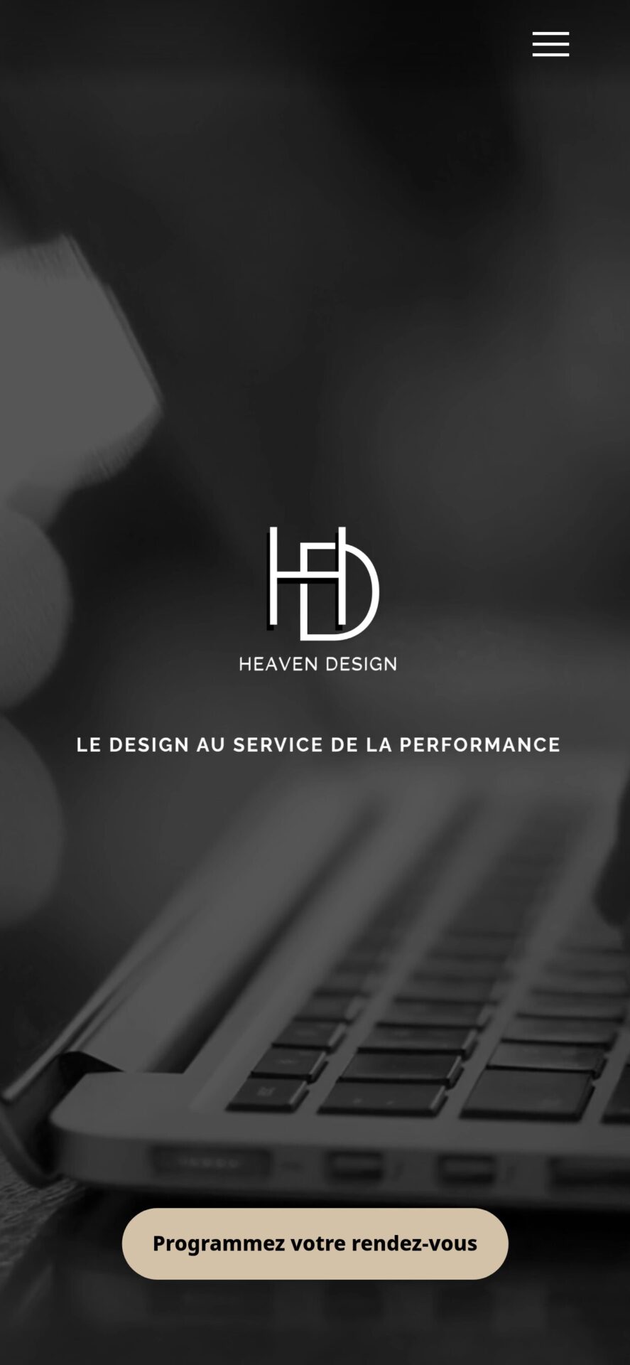 Aperçu mobile d’un projet Heaven Design